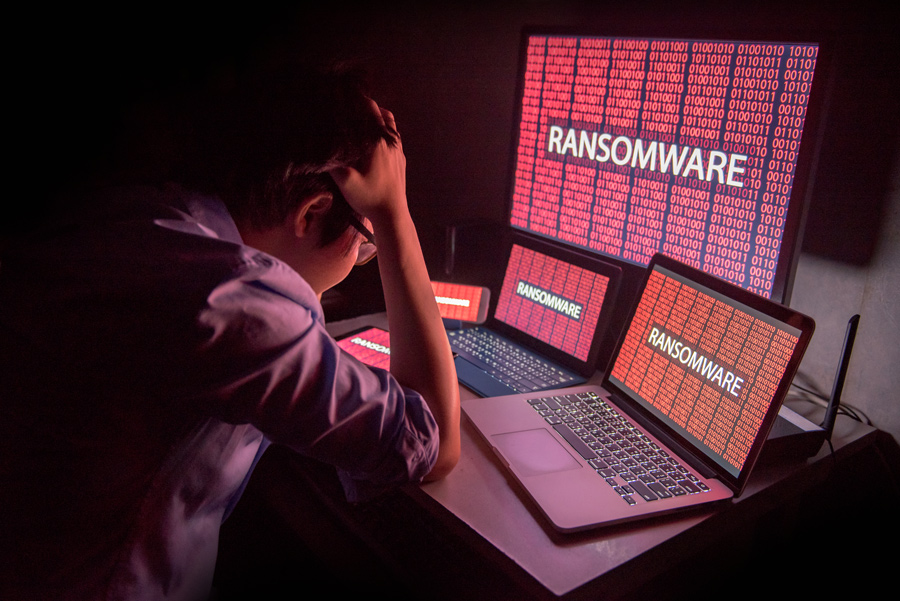 ransomware infected computer